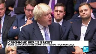 Boris Johnson renvoyé devant la justice pour mensonge