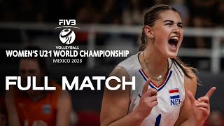 NED vs. TUR   Full Match | Women's U21 World Championship | Aguascalientes