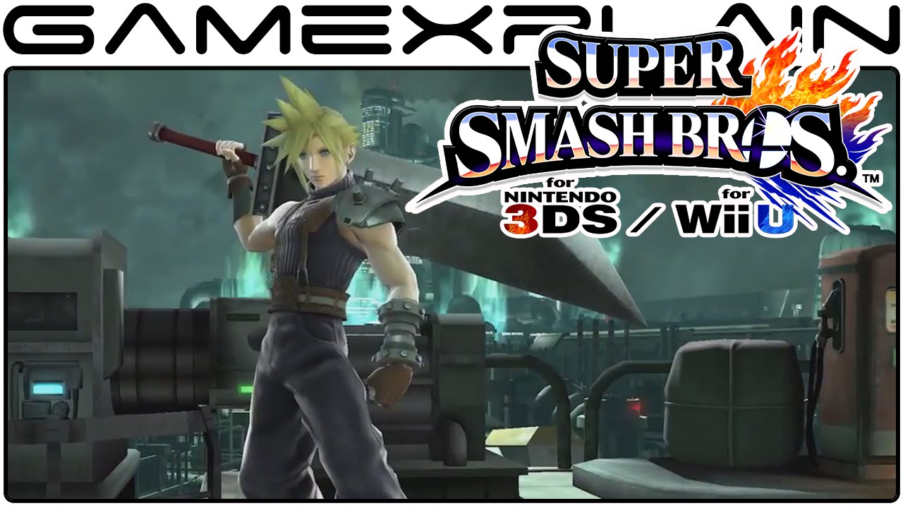 Cloud REVEALED for Super Smash Bros. Wii U & 3DS (High Quality!) - YouTube