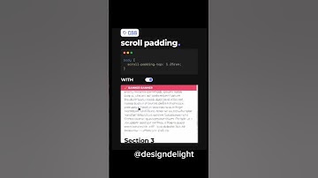 CSS Scroll Padding #coding #webdesign #codinglife #codingmotivation  #viral #softwareengineering