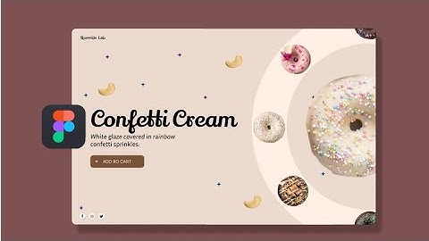 Donut Animation Website Design in Figma | Full Tutorial + Prototype Animation | UI/UX Design