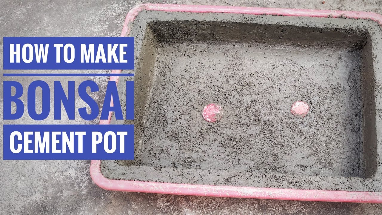 How to make cement Bonsai pot / only Rs 15 YouTube