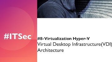 #8-Virtualization Hyper-V  |Virtual Desktop Infrastructure(VDI) Architecture