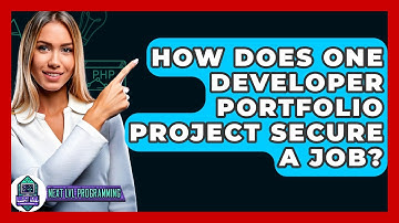 How Does One Developer Portfolio Project Secure A Job? - Next LVL Programming