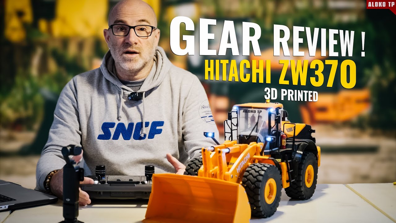 Full Review of the 3D-Printed Hitachi ZW370 RC Loader by Lukas_Cajkar – Over 80 Hours of Use!
