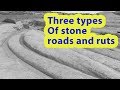 The global network of Neogene roads: three types of petrified ruts and roads