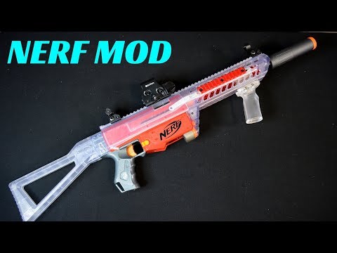 NERF MOD] TACTICAL NERF SIG SAUER MCX CRIMSON RED STRIKE RECON