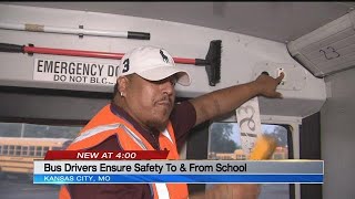 Bus drivers hard at work keeping your kids safe on the school bus
