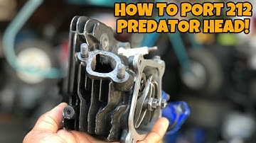 HOW TO PORT MINI BIKE HEAD FOR CHEAP! 212 predator