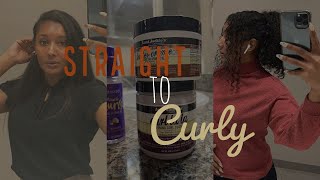 Straight to Curly Routine | CourtneyClub