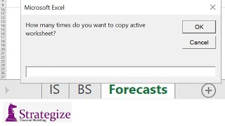 Copy a worksheet multiple times in Excel