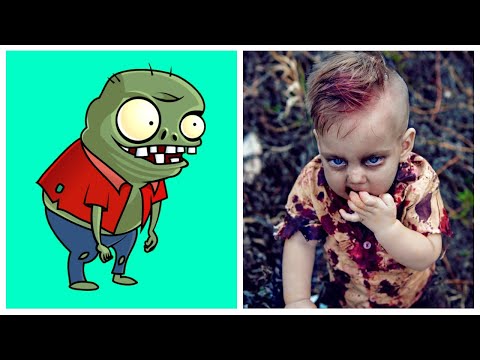 Zombies in Real Life | All Characters Plants vs. Zombies.