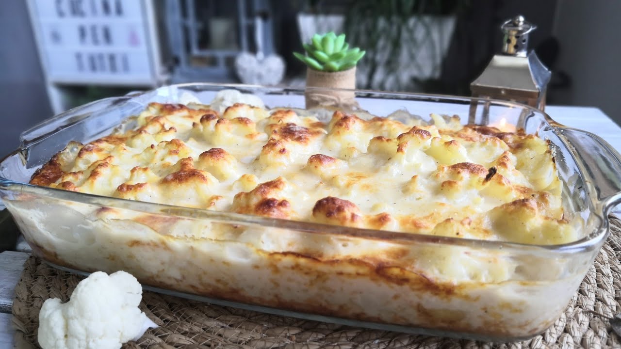 Recette gratin de choux-fleurs et pommes de terre, sauce béchamel et