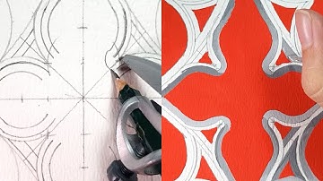 Gothic Trefoil & Quatrefoil tracery | Timelapse