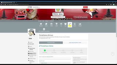 TUTORIAL PENDAFTARAN PPDB TAHUN 2020 JALUR AFIRMASI  SIAP PPDB Online   Prov  Bali