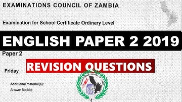 English Paper 2 2019