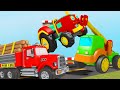 Car Loader Trucks for kids - Cars toys videos, police chase, fire truck - Surprise eggs - Jugnu Kids