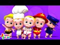 Five Little Babies Jumping on the Bed - Fun Nursery Rhyme &amp; Song for Toddlers