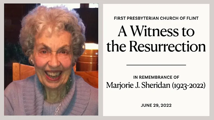 The Memorial Service of Marjorie Joan Sheridan