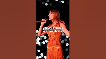 sing when you see your favorite Taylor Swift song #taylorswift #shorts