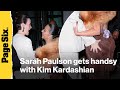 Handsy Sarah Paulson Can T Stop Smacking Kim Kardashian S Butt At All S Fair Screening