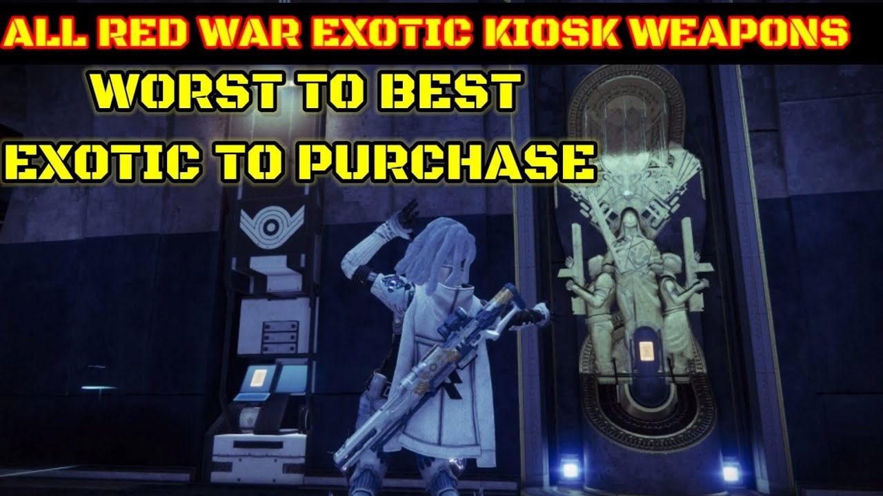 What Year One Exotic Weapons Should You Buy From The Exotic KioskRed