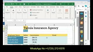 Tabula Insurance Agency Excel Module 1 SAM Project 1a | Module 1: SAM Project 1a | SAM Project