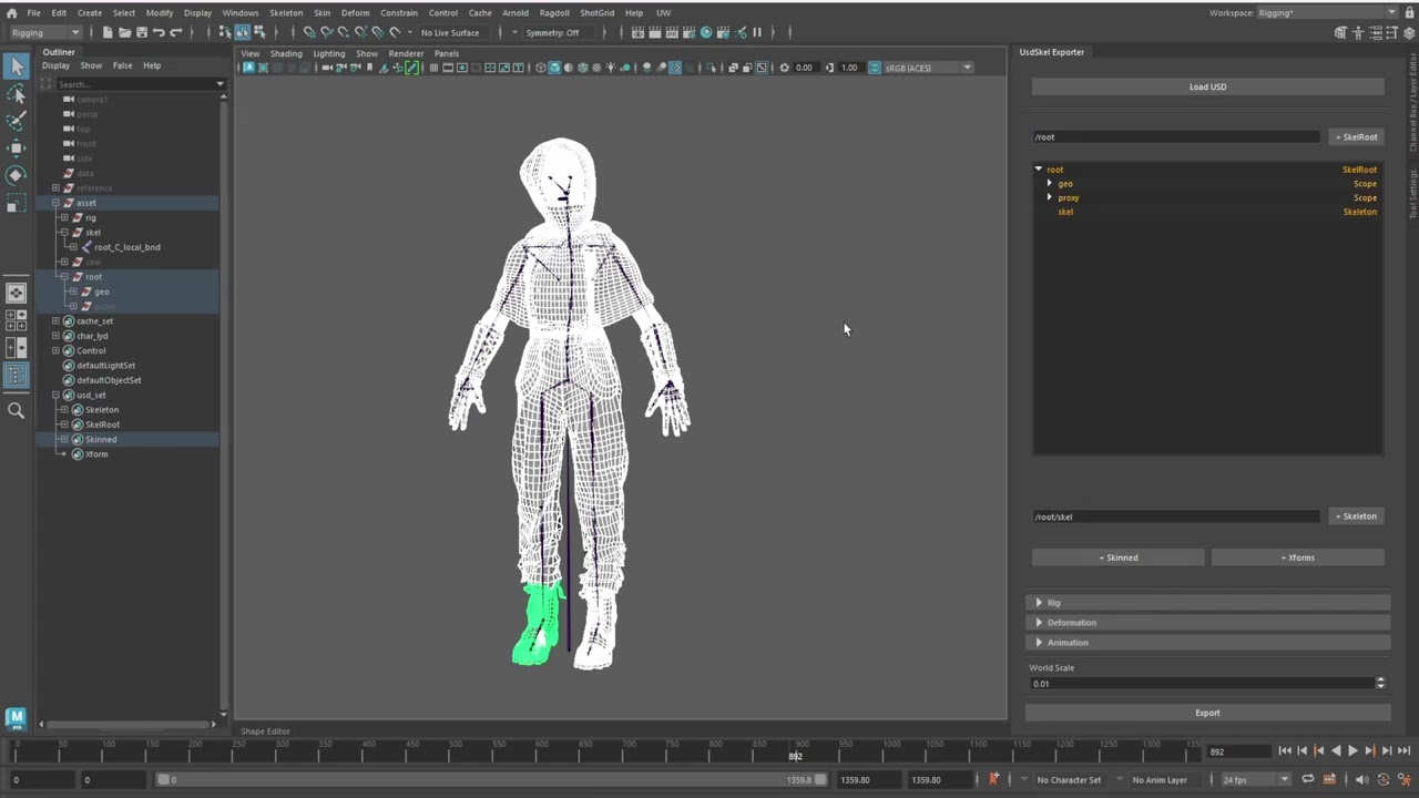 Technical Directing | Character Export in USD Pipelines | TD Research Fynn Aurich