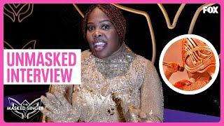 Unmasked Interview: Harp \/ Amber Riley | Season 8 FINALE | The Masked Singer