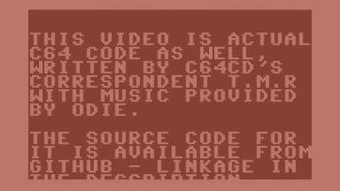 C64CD Youtube Intro (C64)