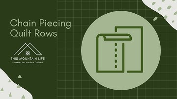 Chain Piecing Quilt Rows Tutorial [Time Saving Tip]