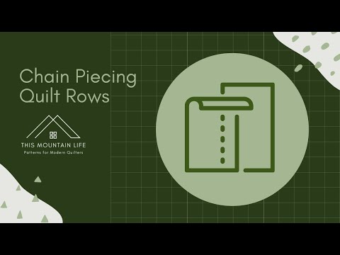 Chain Piecing Quilt Rows Tutorial [Time Saving Tip]