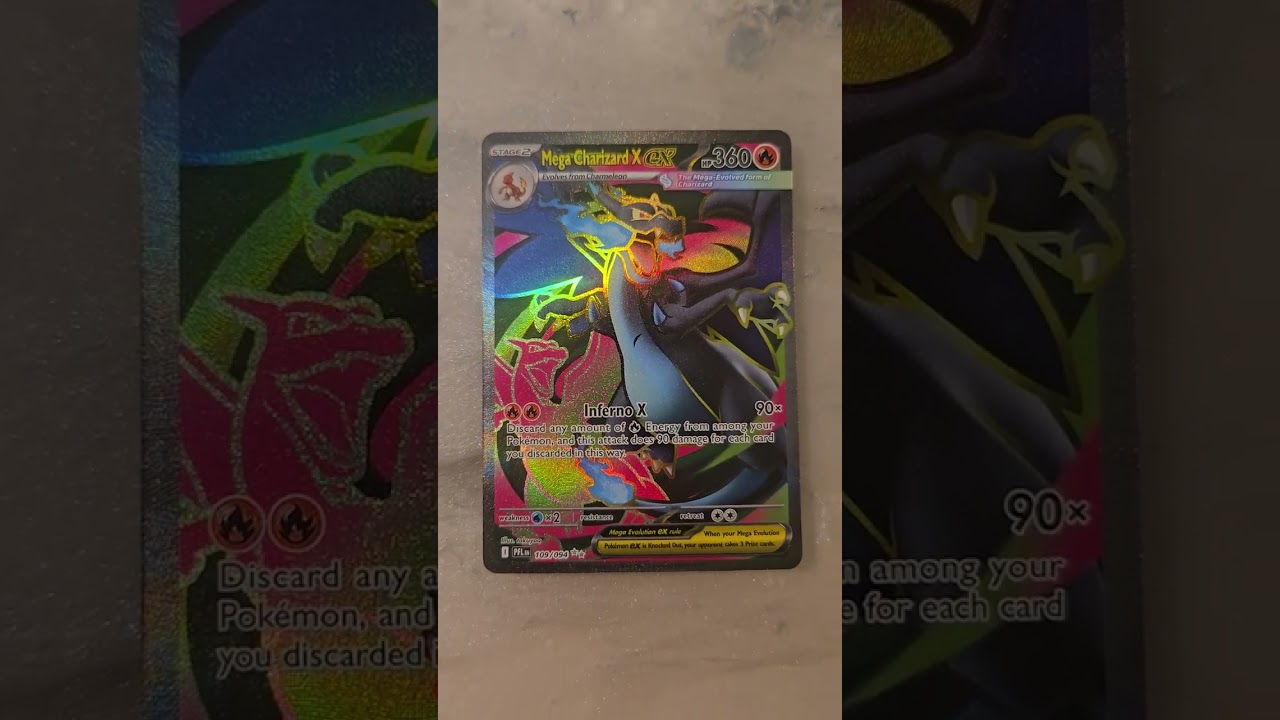 Epic Phantasmal flame full art Mega Charizard ex card pull!!!