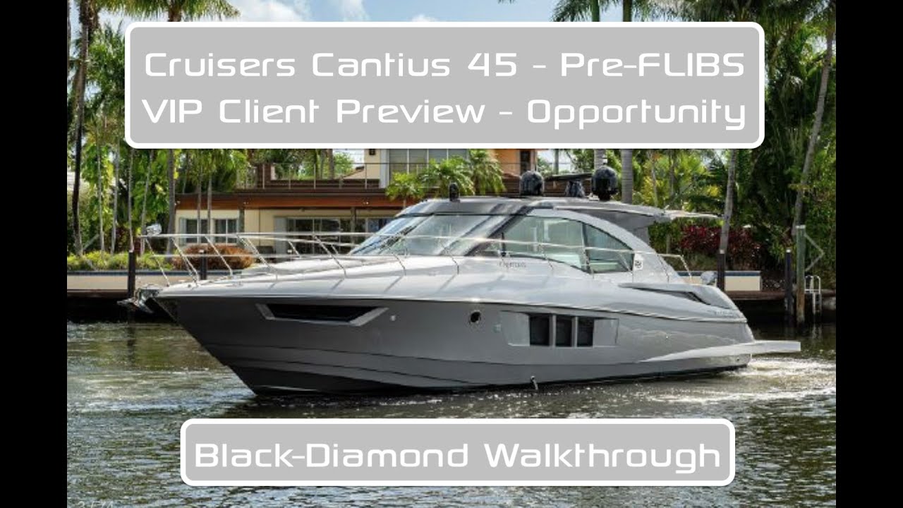 Cruisers Cantius 45 Black Diamond Walkthrough Tour Pre Flibs Opportunity Extended Warranty Youtube