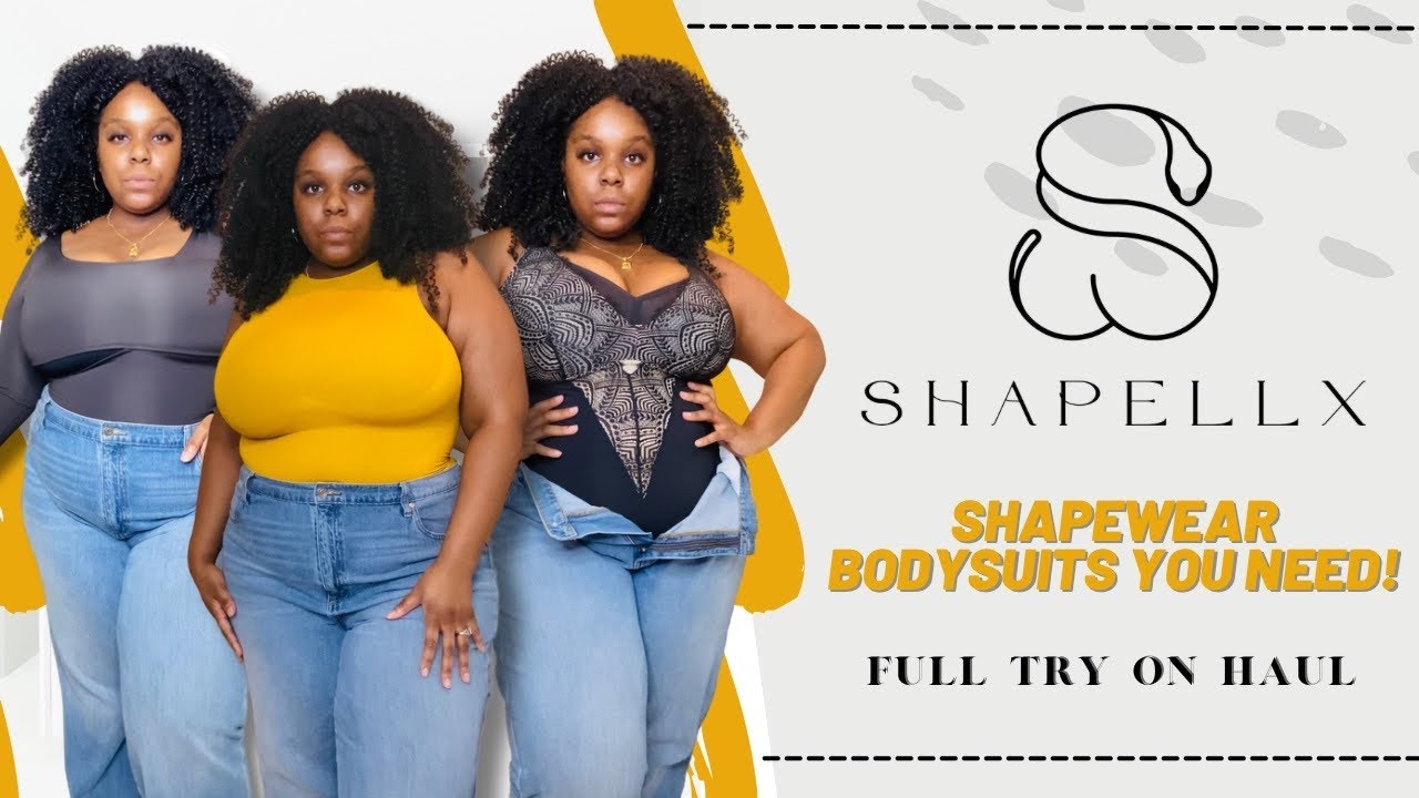Plus Size SHAPELLX Shaping Bodysuit Try On Haul 