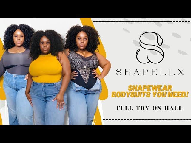 Plus Size SHAPELLX Shaping Bodysuit Try On Haul 