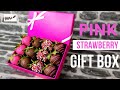 DIY GIFT BOX - PINK CHOCOLATE STRAWBERRIES