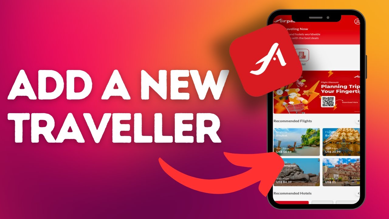 How to add a new traveller in Airpaz? - YouTube