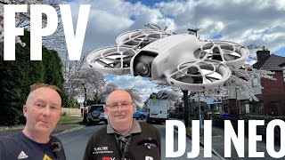 DJI Neo FPV Combo Learning to fly and Glynn has a go