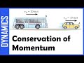 15-35: conservation of momentum - قانون بقاء كمية الحركة