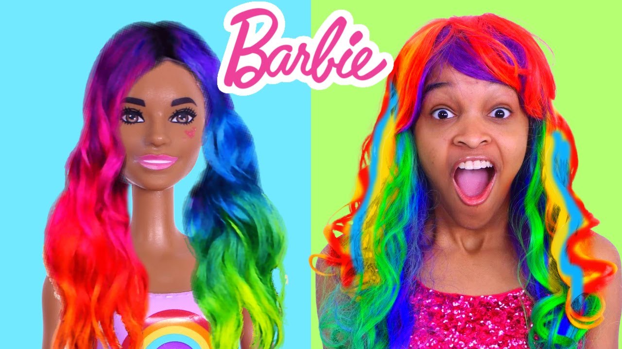 Shasha's BARBIE COLOR REVEAL DOLLS MAKEOVER SURPRISE! - Onyx Kids - YouTube