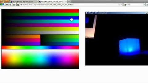 Intelligent rgb led - displaying color under cursor