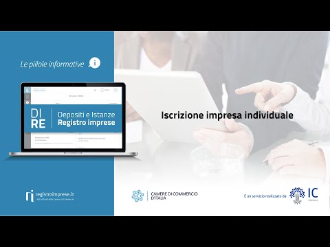 DIRE (Deposito Istanze REgistro imprese) -  Iscrizione impresa individuale