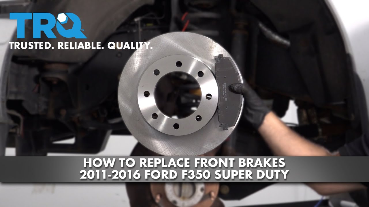 How To Replace Front Brakes 2011-2016 Ford F350 Super Duty - YouTube