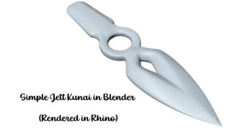 Modelling Jett Kunai in Blender