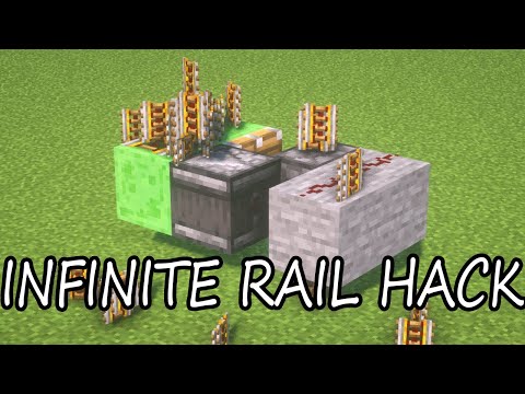 NEW 1.16 Minecraft EASY INFINITE RAIL DUPLICATION GLITCH HOW TO GET UNLIMITED RAILS IN MINECRAFT