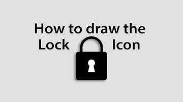 Adobe Illustrator Tutorial| How to draw the lock icon