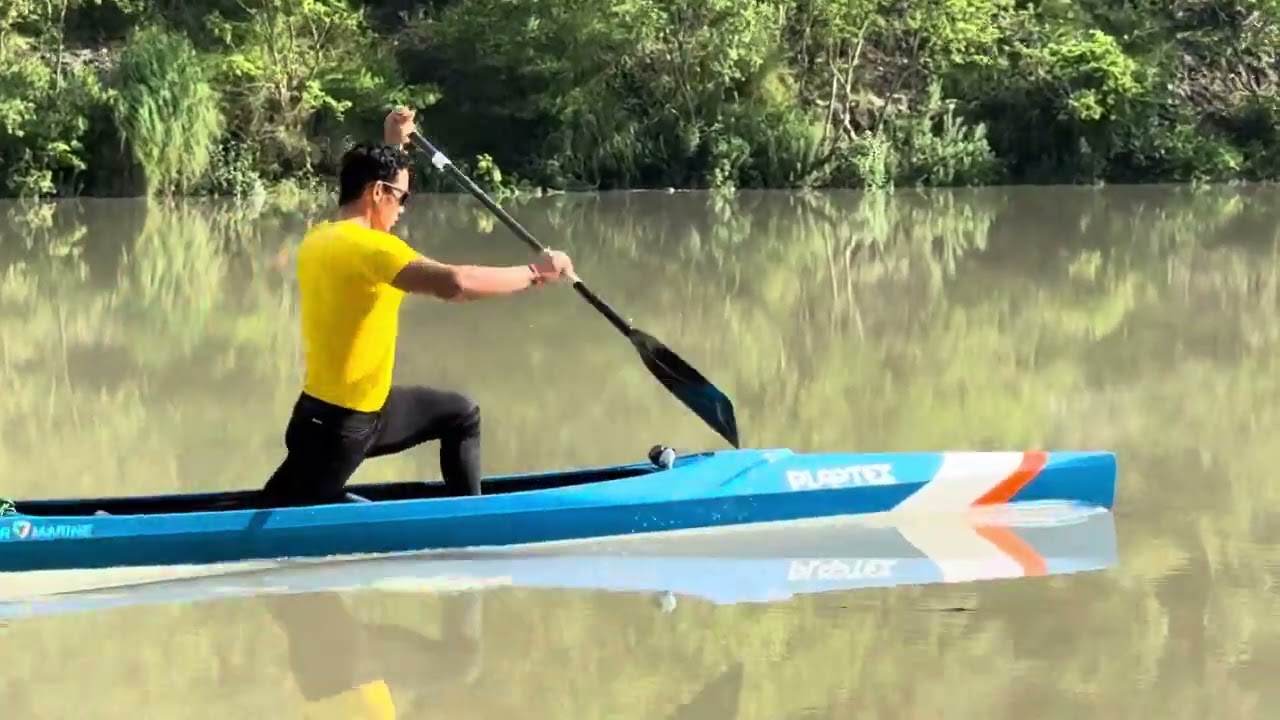 Salam sunil Asian games medalist practice Canoe single
