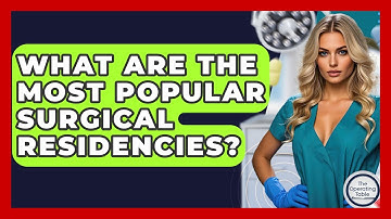 What Are The Most Popular Surgical Residencies? - The Operating Table