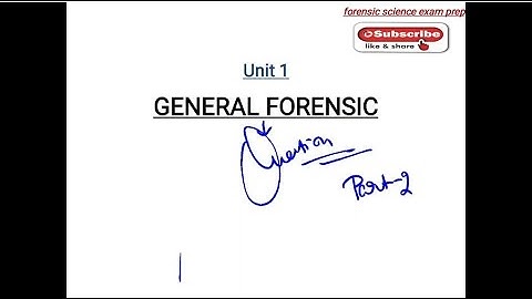 FORENSIC MCQ/PYQ||part 2|| general forensic science || UGC NET/JRF 2023